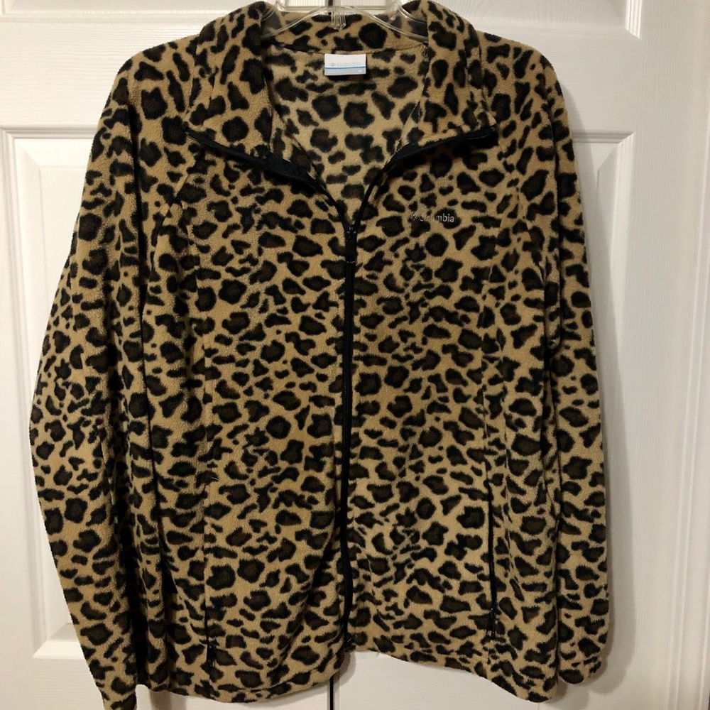 Colombia leopard print fleece